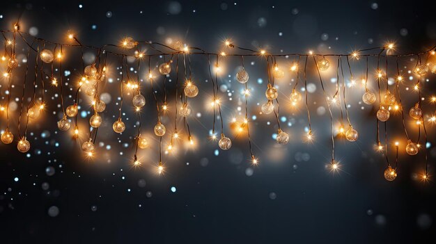 Luminous garland of the new year