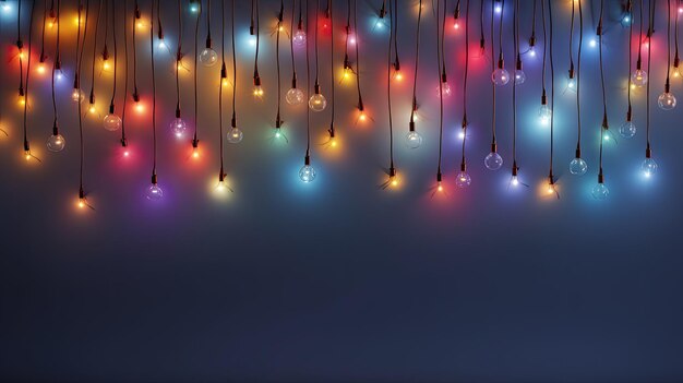 Luminous garland of the new year