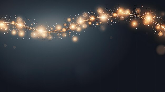 Luminous garland of the new year