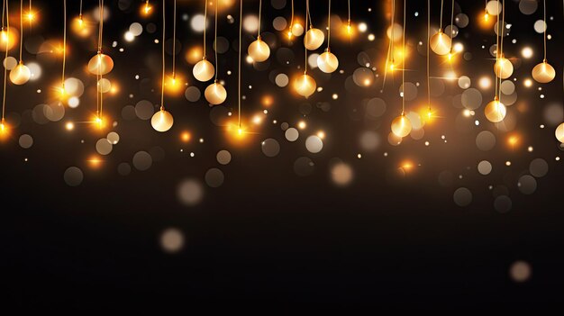 Photo luminous garland of the new year