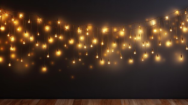 Luminous garland of the new year