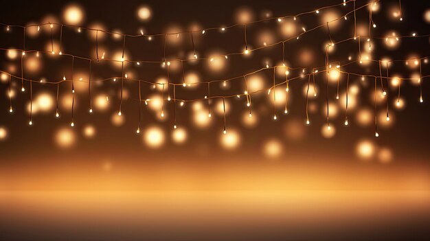 Luminous garland of the new year