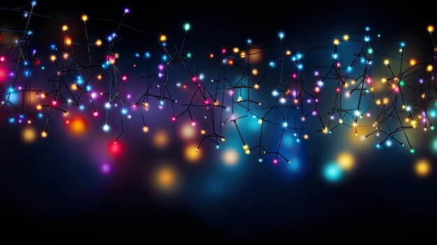 Luminous garland of the new year