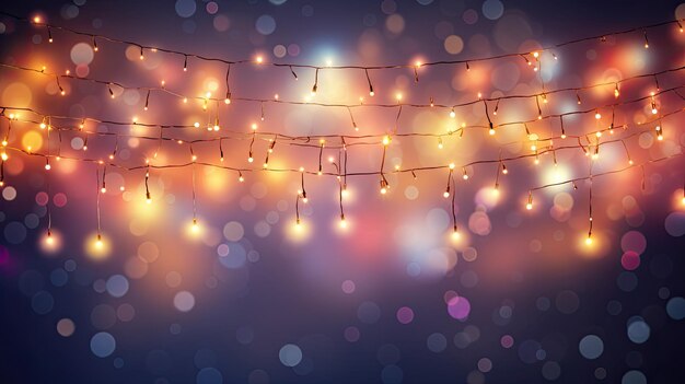 Luminous garland of the new year