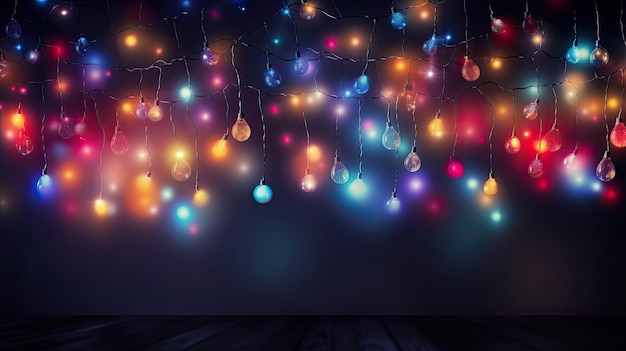 Luminous garland of the new year