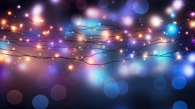 Luminous garland of the new year