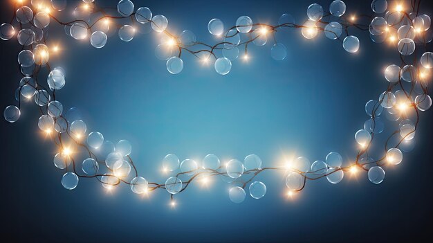 Luminous garland of the new year