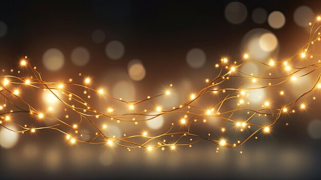 Luminous garland of the new year