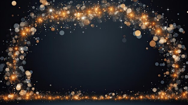 Photo luminous garland of the new year