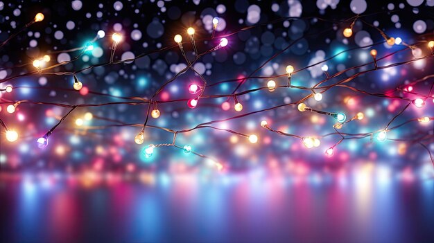 Luminous garland of the new year