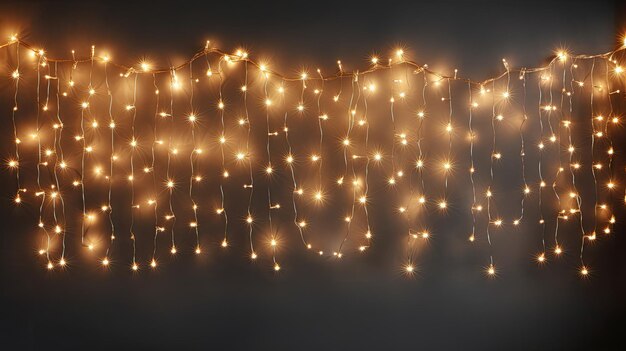 Photo luminous garland of the new year