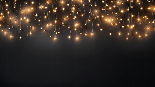 Photo luminous garland of the new year