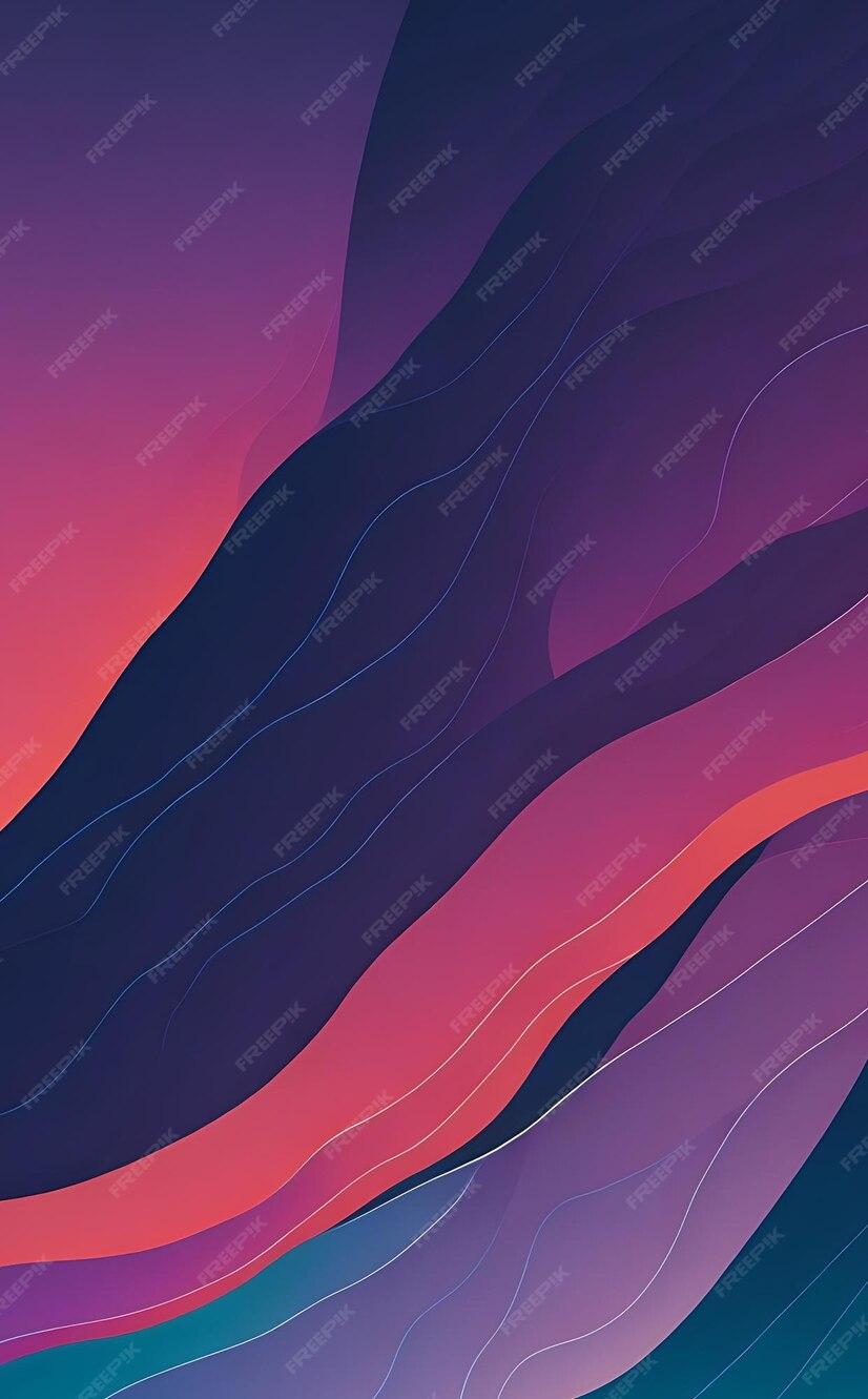 Luminous layers abstract color palette 4K wallpaper for phone Premium
