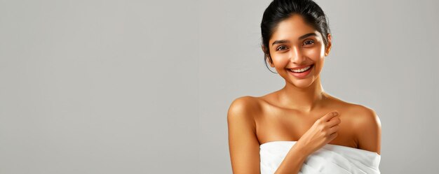 Luminous Portrait 20YearOld Indian Girl with Her Beauty Secret