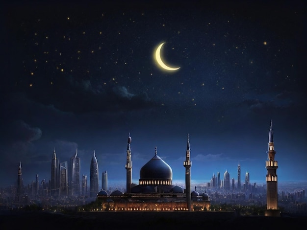 Luminous Ramadan Skyline