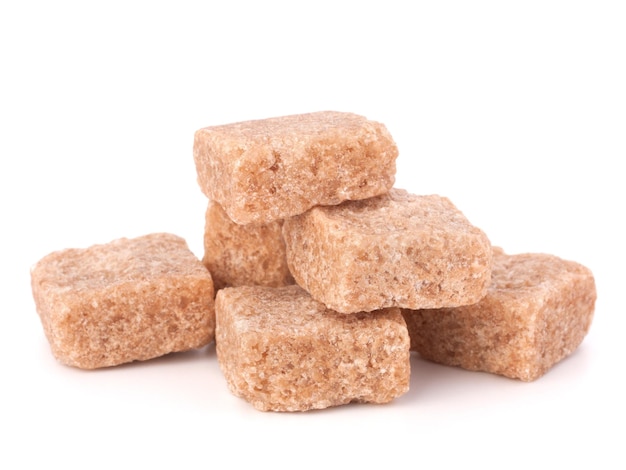 Lump brown cane sugar cubes