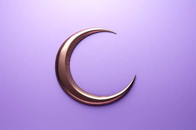 Lunar crescent symbol for the moon god Sin illustration photo