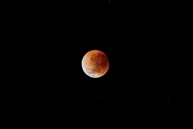 リオデジャネイロの空で見られる月食