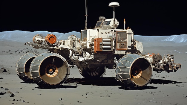 写真 月面探査車 allside ビュー コンセプト アートの動作中