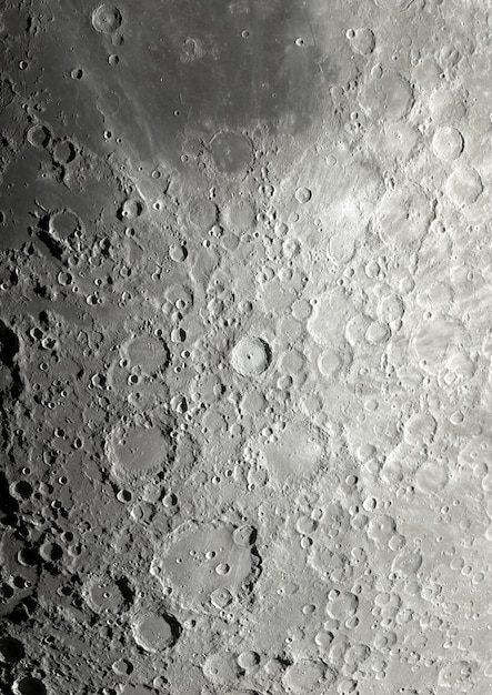 Photo lunar surface detail on transparent background maps from nasa