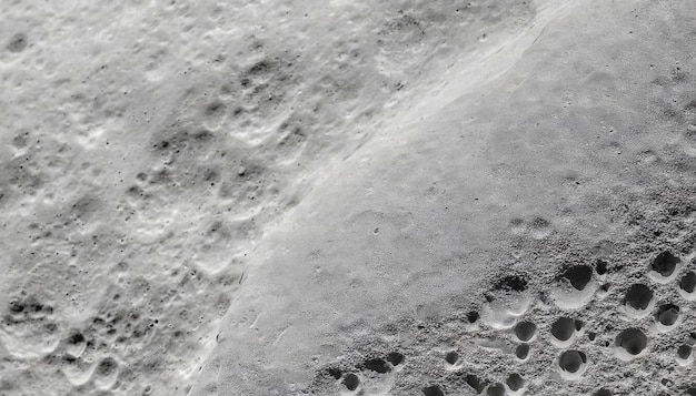 Photo lunar surface moons craters and lunar landscape