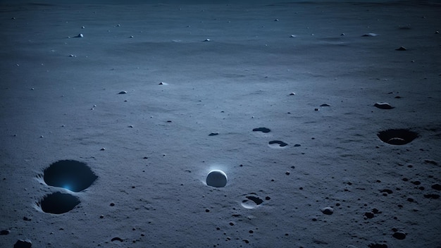 Photo lunar surface soil moon landing epic attractive background generative ai