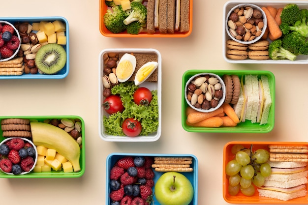 Lunch boxes arrangement