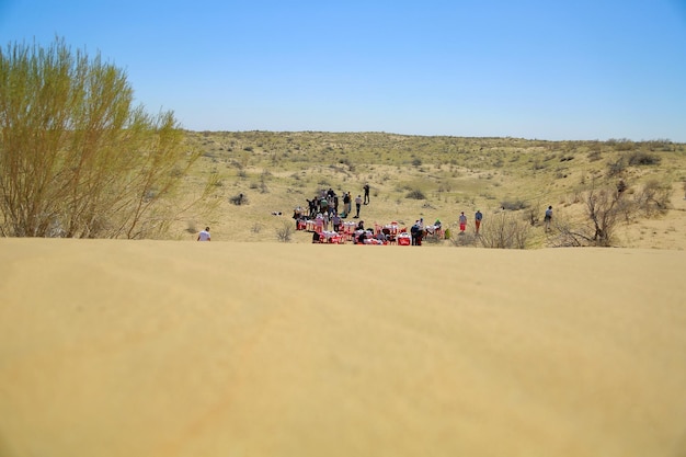 Lunch in Kyzylkum desert