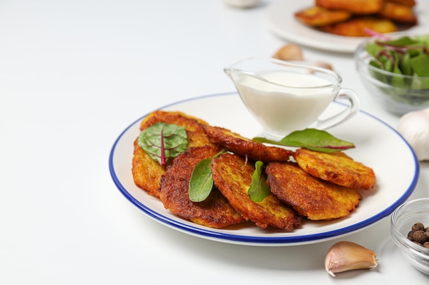 Lunch tasty food concept delicious hash browns