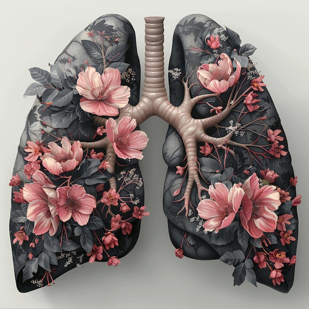 Lung Black Disease Graphic Design