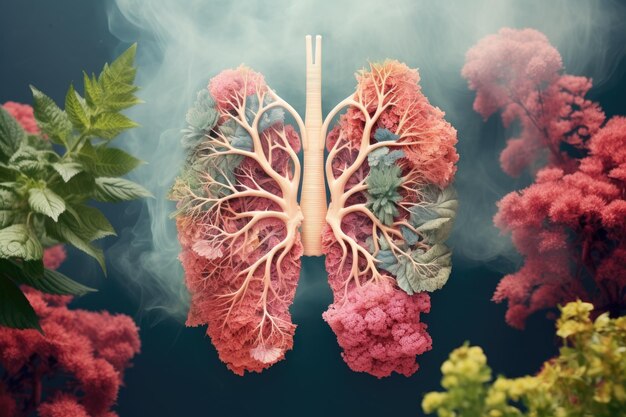 肺コラージュの花をかせて健康と安全を促進する医療療法 - ライブドアニュース