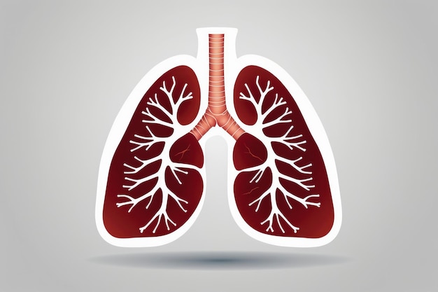 lungs cancer vector illustration