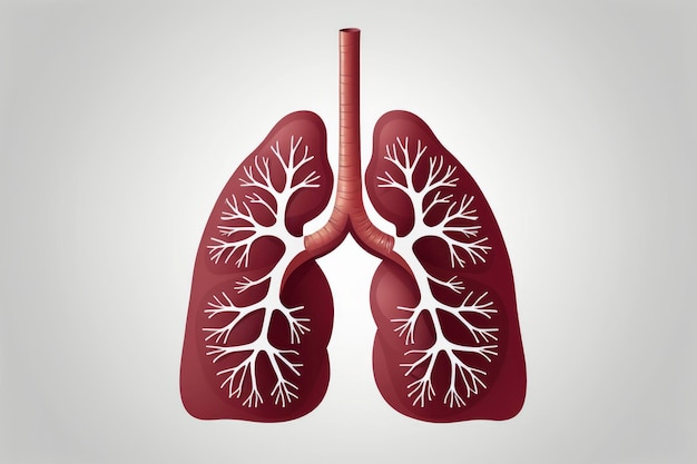 lungs cancer vector illustration