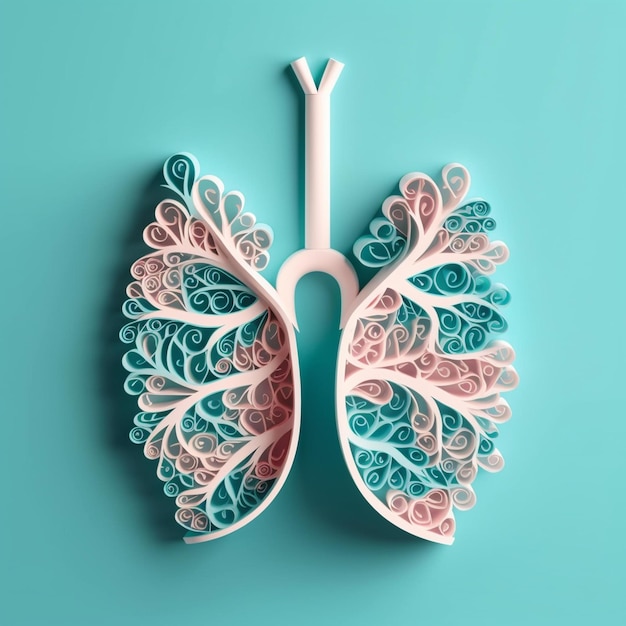 肺 ストック フォト イラスト 3D モデル アート コンセプト