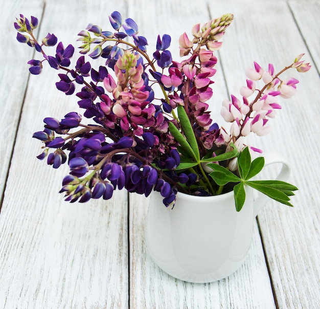 Lupines in the vase