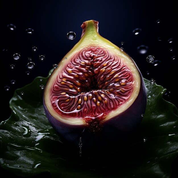 Photo luscious fig anjeer landscape background