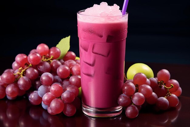 Photo luscious grape quencher high quality fresh grape juice image photography