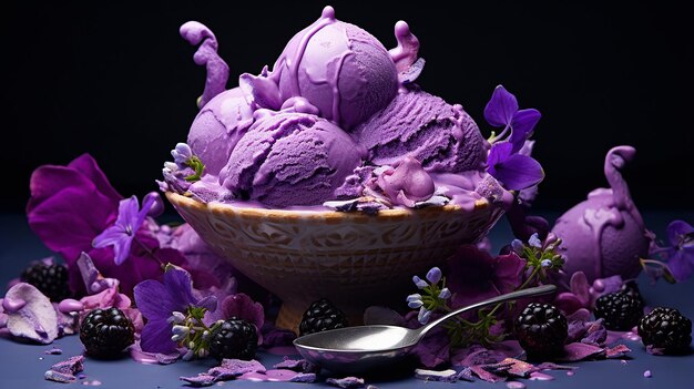 Photo luscious purple indulgence