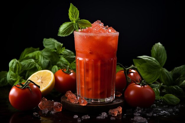 Приятный томатный освежитель Фотография томатного сока