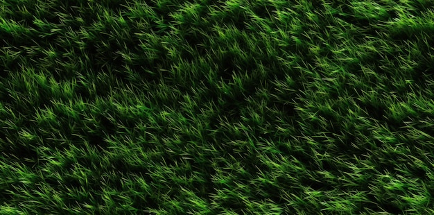 Lush Green Artificial Turf in a Natural Grassy Background