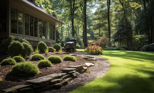 Lush Green Gardens on Estate