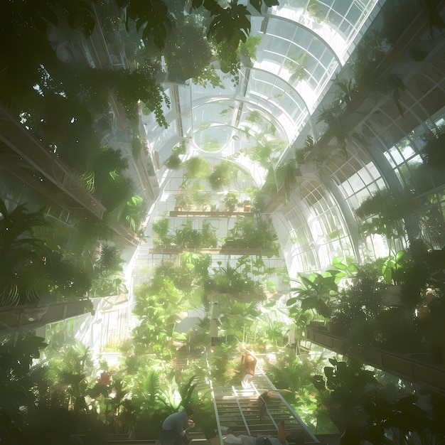 Lush Green Glasshouse Wonderland