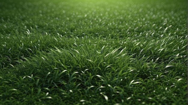 Lush green grass with a soft blurred background