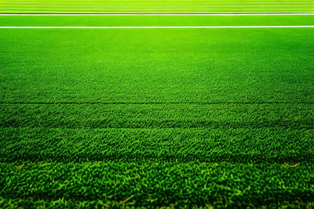 a lush green soccer field