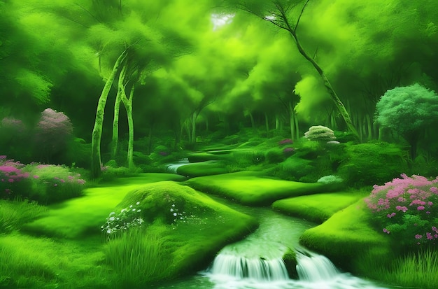 Lush green wonderland