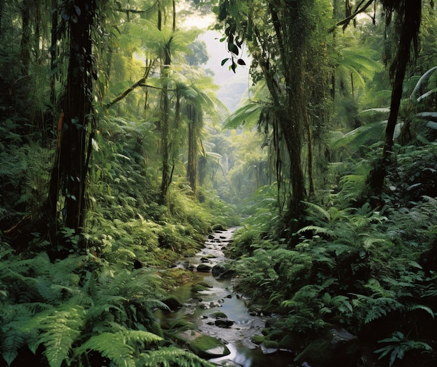 The lush greenery of Mexican rainforests