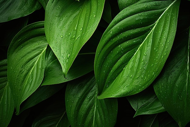 Lush Greenery Revealed A CloseUp Snapshot of Nature's Finest Leaves