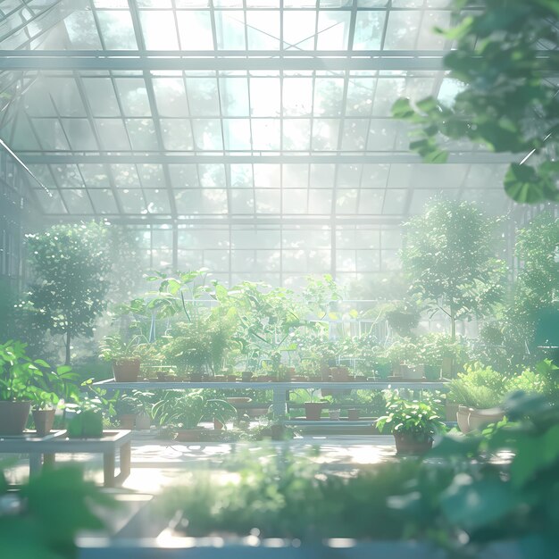 Lush Greenhouse Perfect for Indoor Gardening