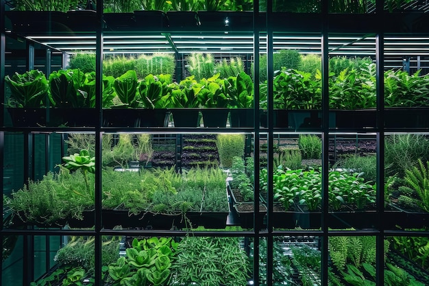 Lush indoor vertical farm