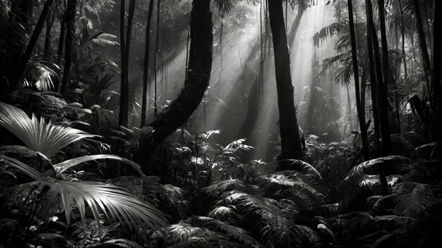 a lush subtropical forest